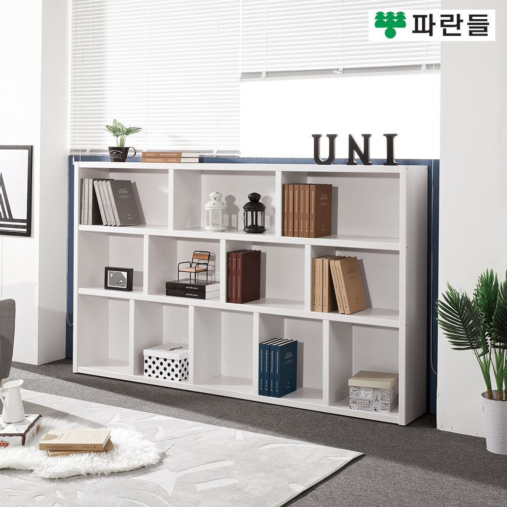파란들가구 33T 2000 와이드 3단책장 A형 거실책장 수납장식장 - 메인 이미지