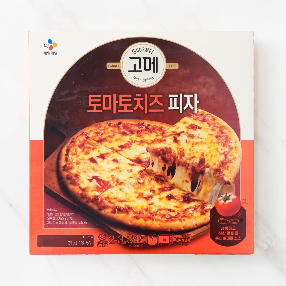 메가마트 CJ 고메 토마토치즈 피자 345g - 상품 이미지