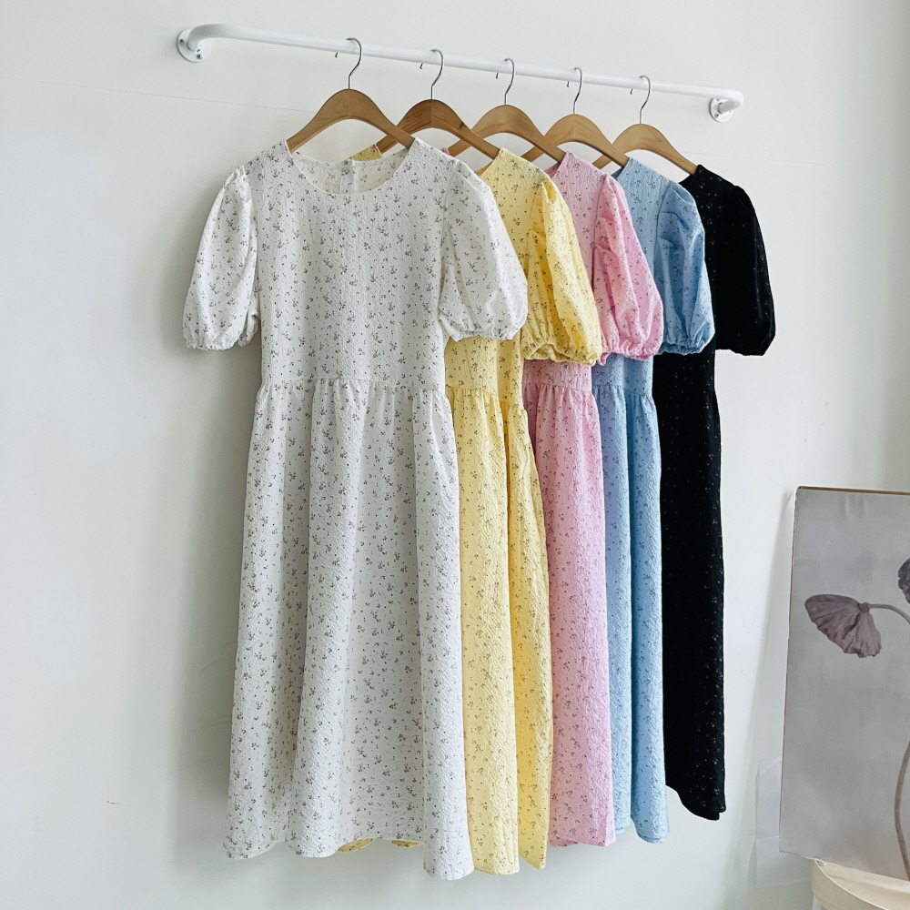 꽃무늬원피스 여름하객룩 시커어서 지지미 원피스