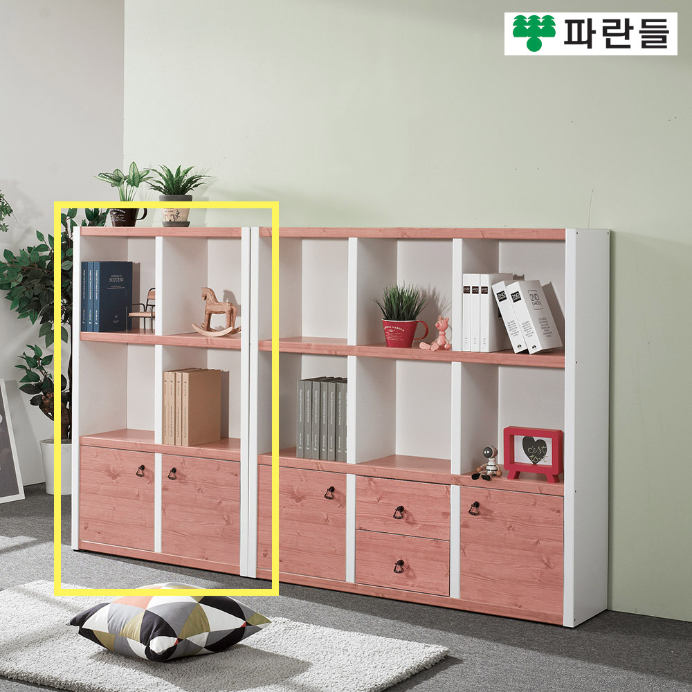 파란들가구 33T 800 도어 3단책장 거실책장 수납장식장 - 상세 이미지 4