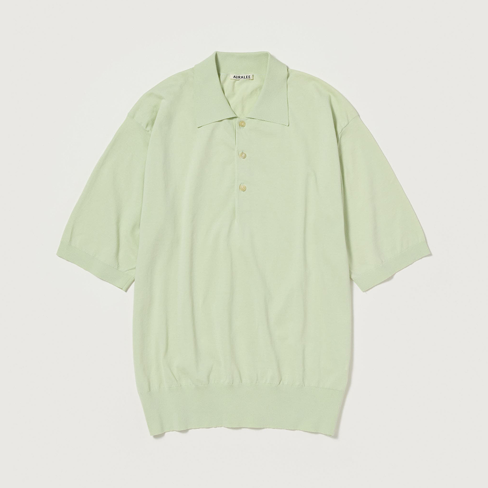 오라리 맨즈 반팔 SUPER HIGH GAUGE COTTON KNIT POLO 25SS 니트 티셔츠 - 상세 이미지 3