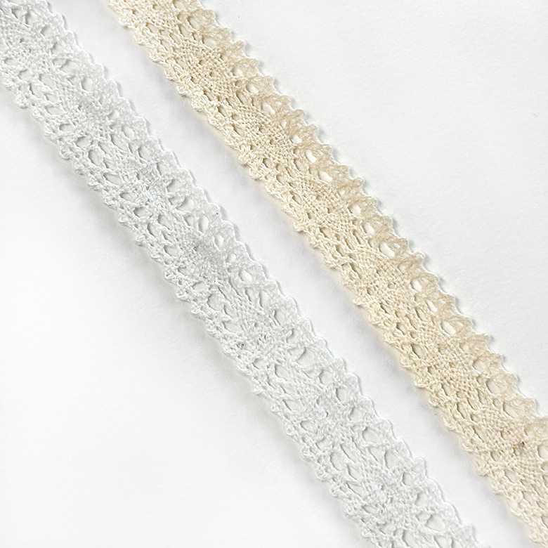 (대용량 10마) 2cm 토숀레이스 면레이스 장식레이스 스칼랩 레이스 (900cm) 이미지 6