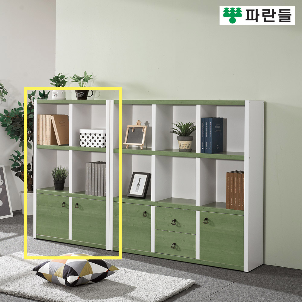 파란들가구 33T 800 도어 3단책장 거실책장 수납장식장 - 상세 이미지 5