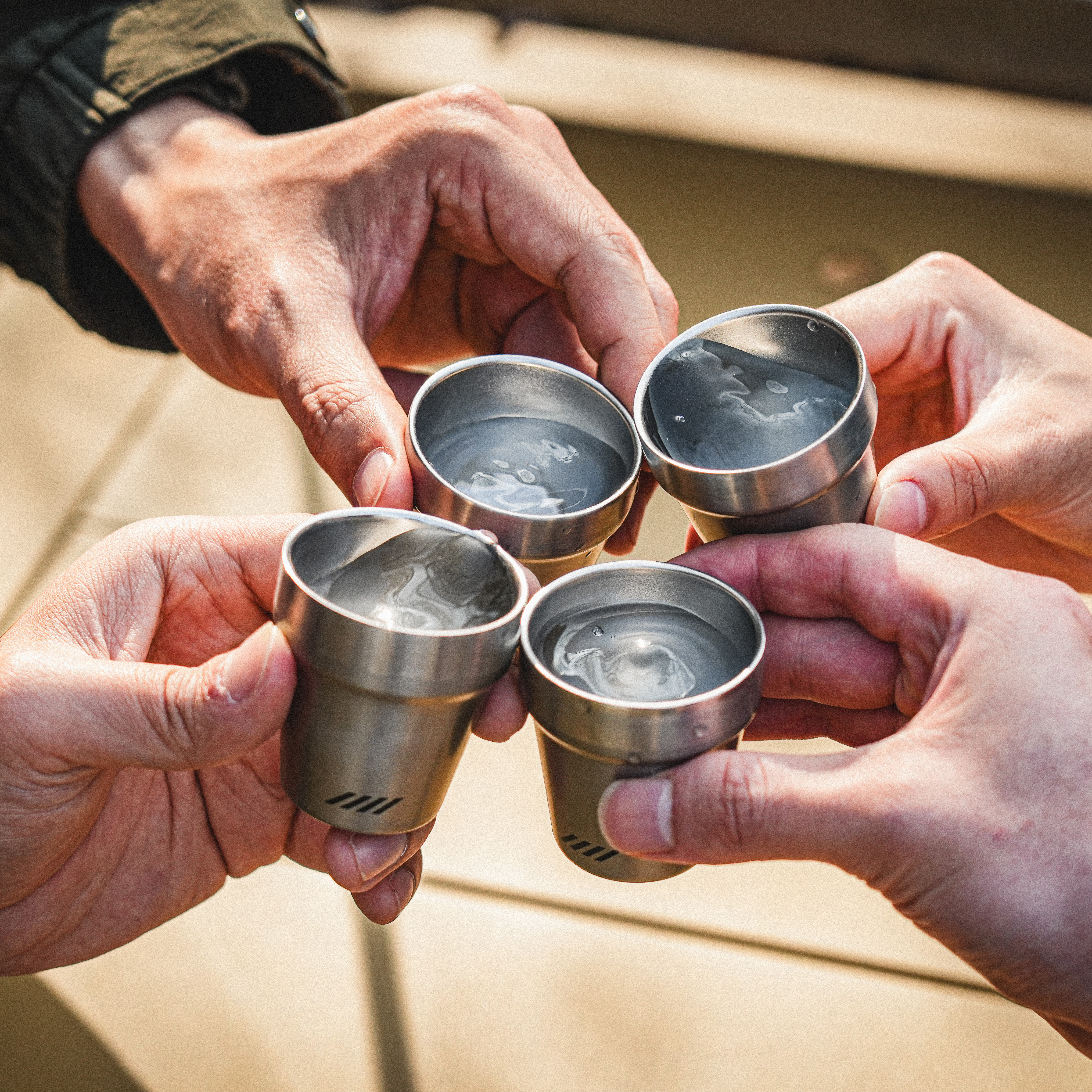 카고컨테이너 포켓 글래스 캠핑 소주 잔 컵 세트 등산