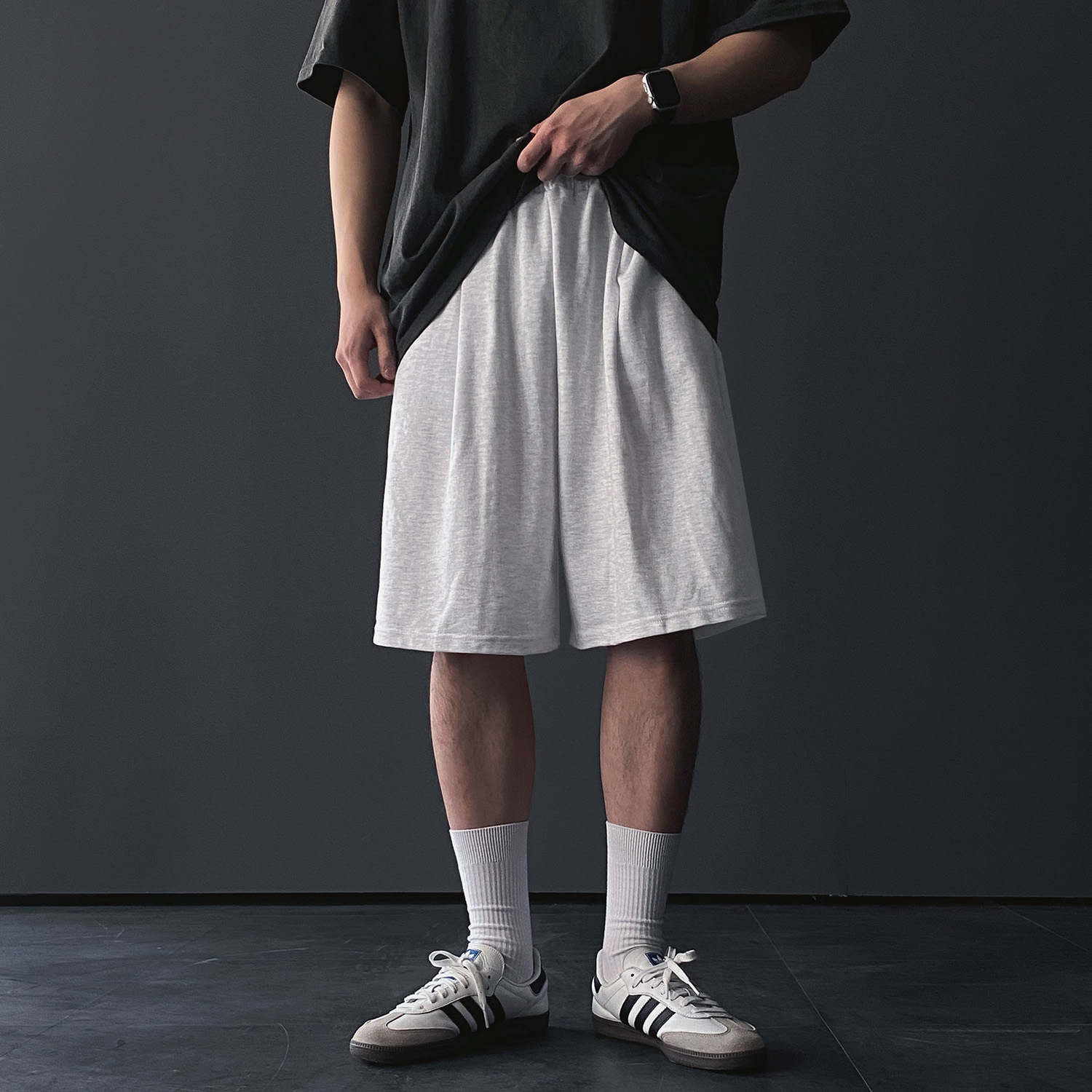 남자와이드반바지 벌룬팬츠 남자버뮤다팬츠 - 상세 이미지 2