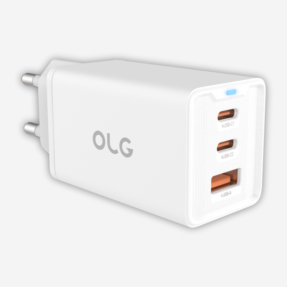 올지 65W 초고속 멀티 충전기 3포트 PD PPS 급속 충전 어댑터 C타입 USB 핸드폰 - 상세 이미지 3