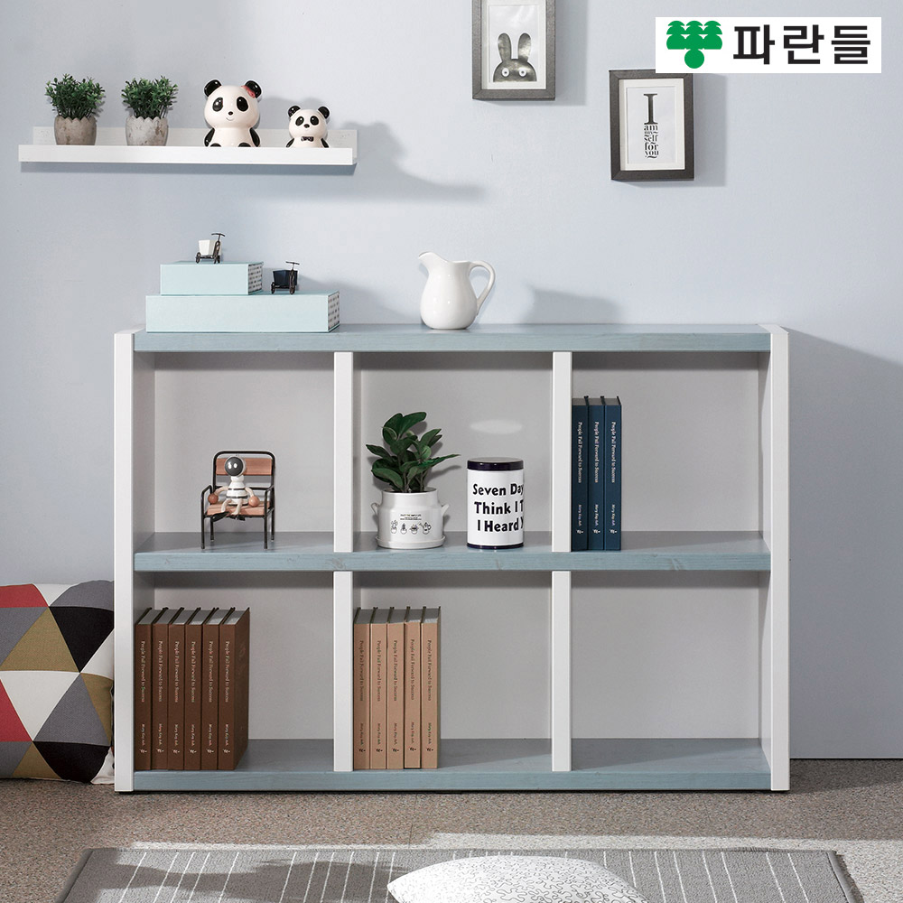 파란들가구 33T 1200 오픈 2단책장 거실책장 수납장식장 이미지 6
