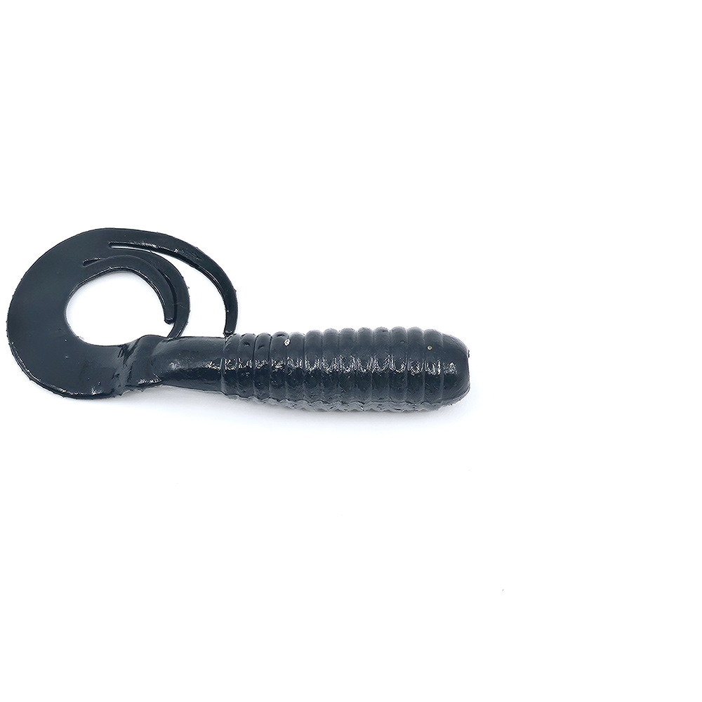 캣츠크로우 트리플그럽 꺽지웜 쏘가리웜 006 블랙, 7.6cm(3인치) - 상세 이미지 3