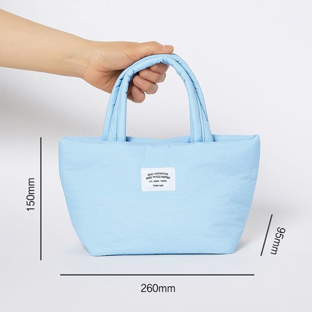 미니 손가방 심플 토트백 천가방 데일리 소프트 이미지 7