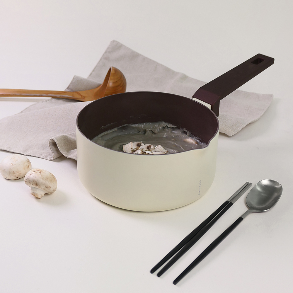 에지리 카라멜로 인덕션겸용 세라믹코팅 냄비 편수 18cm - 상세 이미지 3