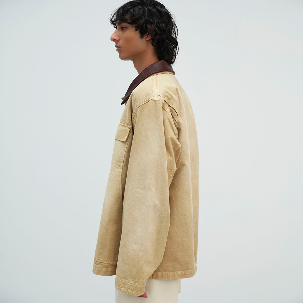 오라리 맨즈 자켓 ORGANIC COTTON DUCK BLOUSON 25SS 남자 블루종 - 상세 이미지 4