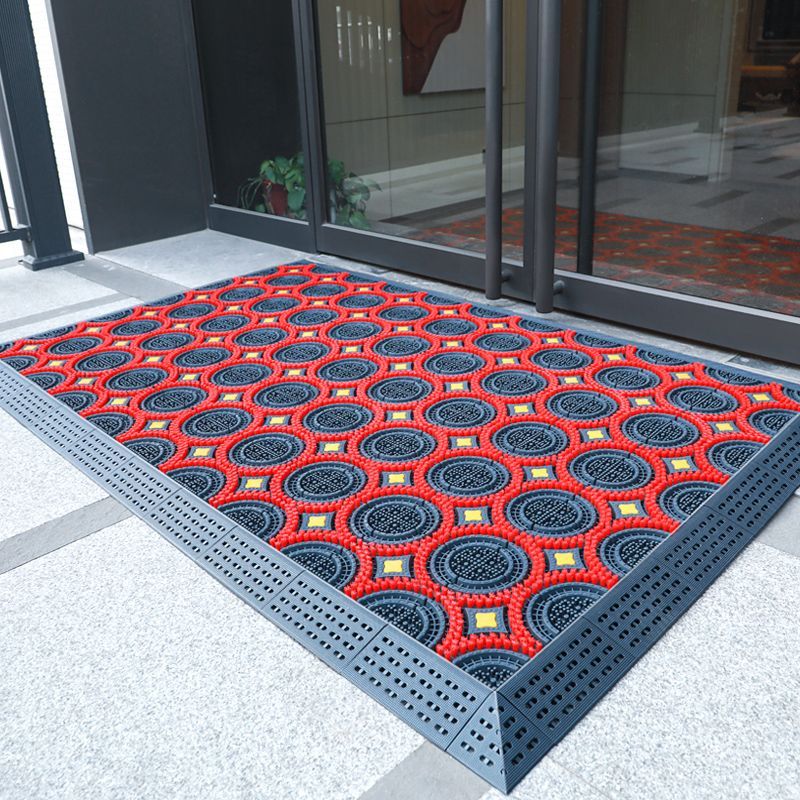 현관매트 사무실 입구 신발털이 카페트 실외 카펫 레드 90x120cm