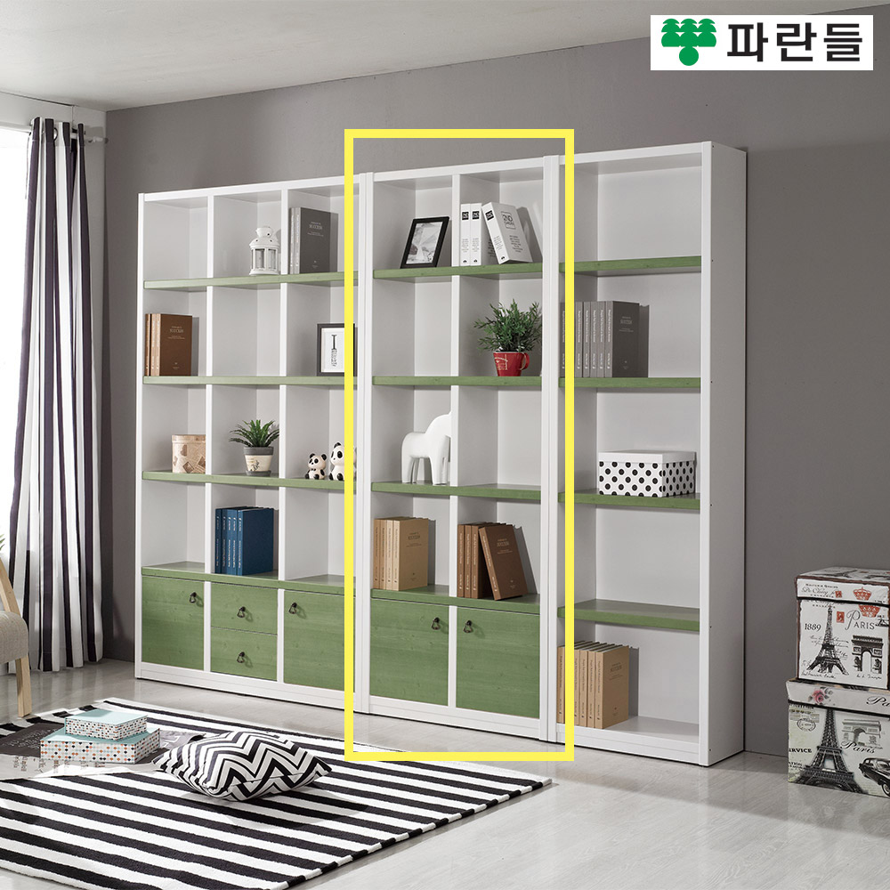 파란들가구 33T 800 도어 5단책장 서재책장 수납장식장 - 상세 이미지 4