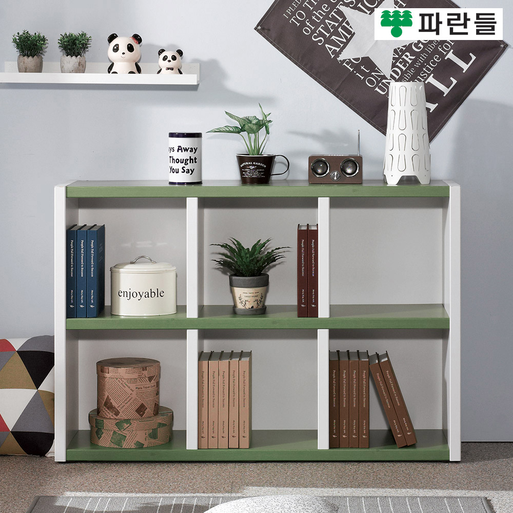 파란들가구 33T 1200 오픈 2단책장 거실책장 수납장식장 - 상세 이미지 5