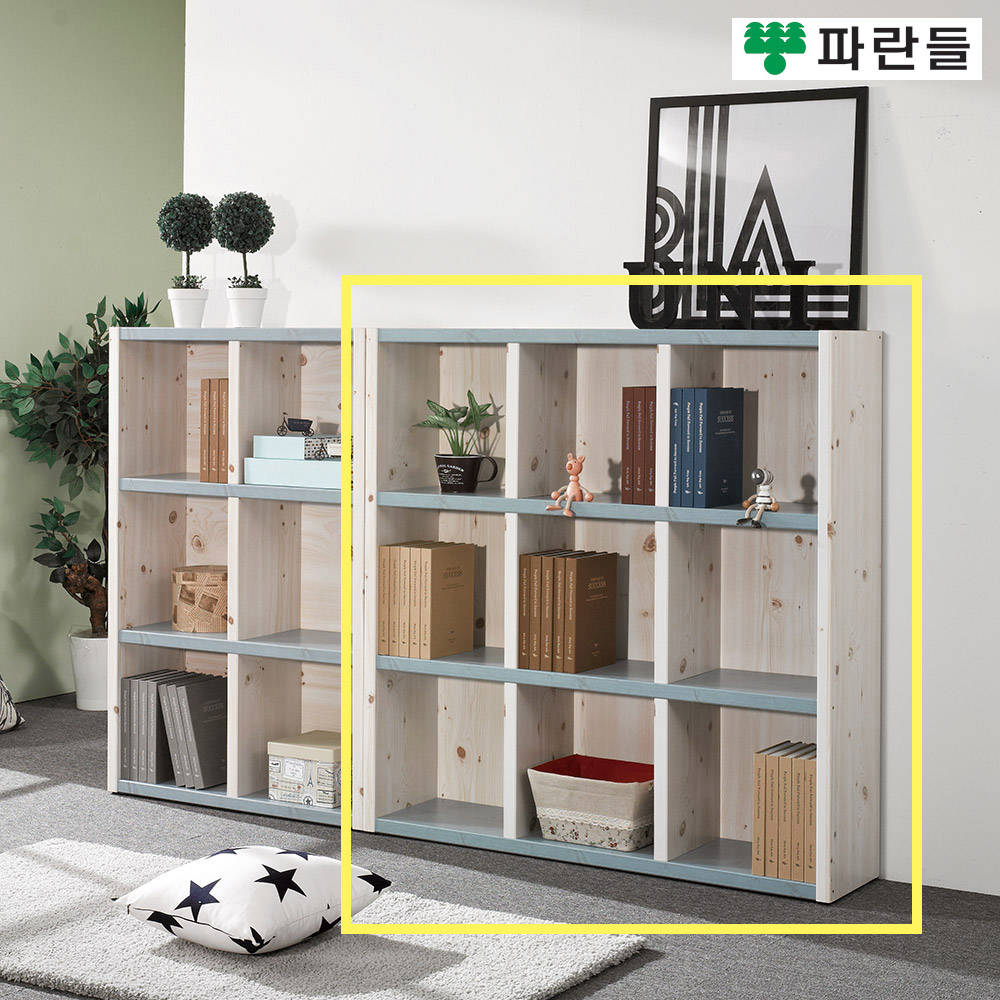 파란들가구 33T 1200 오픈 3단책장 거실책장 수납장식장 - 상세 이미지 5