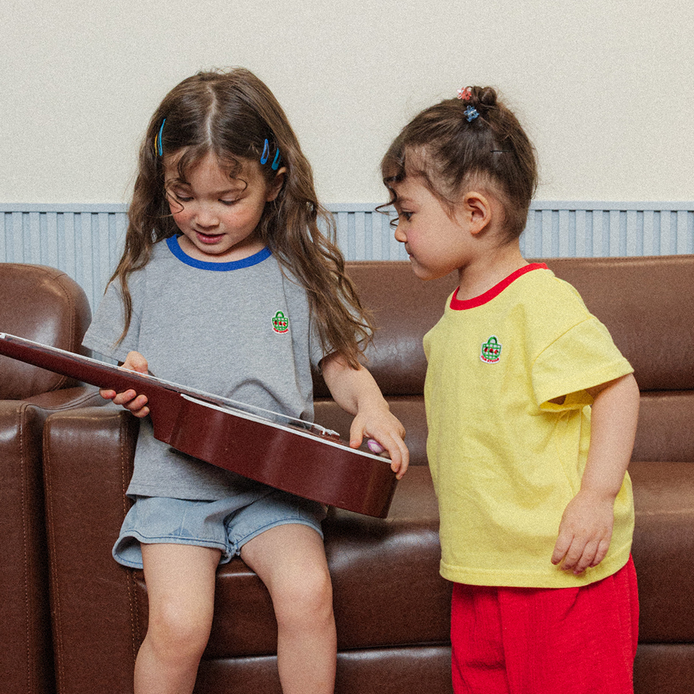 1+1 오우아스튜디오 아기 반팔 티셔츠 아이 여름 등원복 활동복