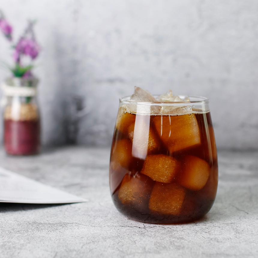 내열유리 홈카페 유리컵 300ml, 1개, 항아리(RC13)