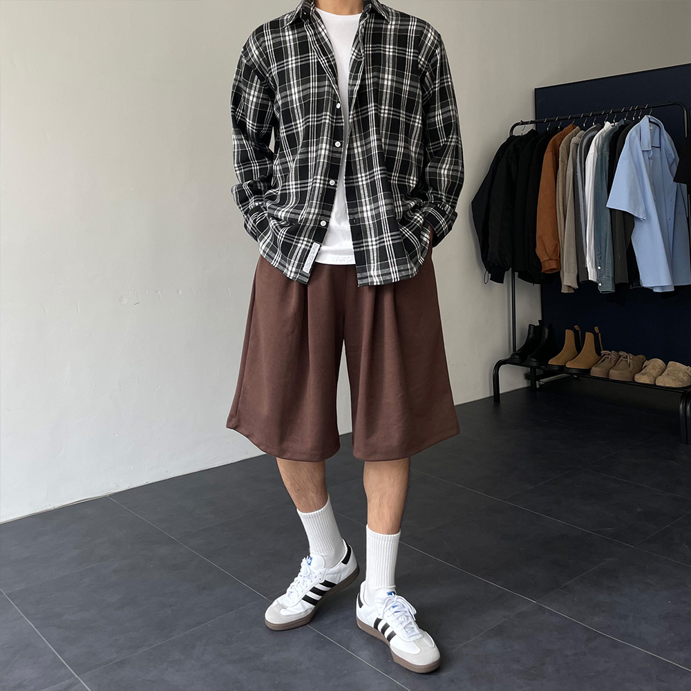 1+1 남자버뮤다팬츠 벌룬팬츠 남자7부반바지 - 상세 이미지 5