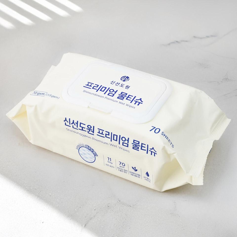 메가마트 신선도원 프리미엄 물티슈 70매 - 상세 이미지 2