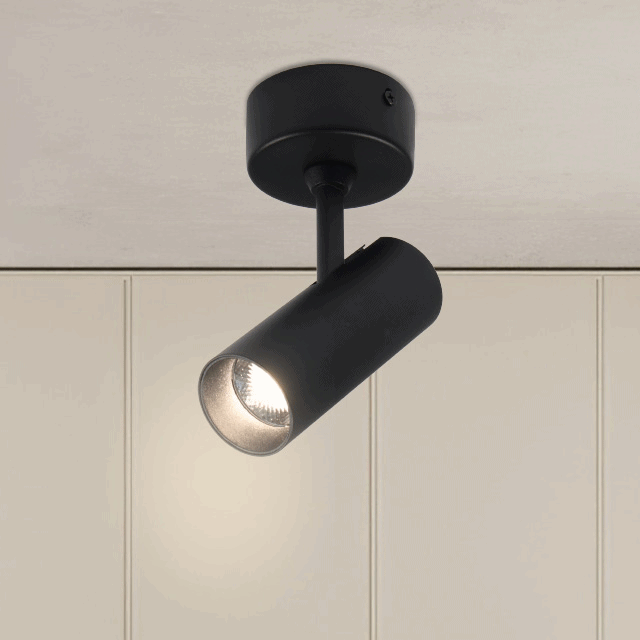 더쎈 LED 원형 카네스 1등 직부등 회전 COB 10W 카페 매장 조명 - 상품 이미지