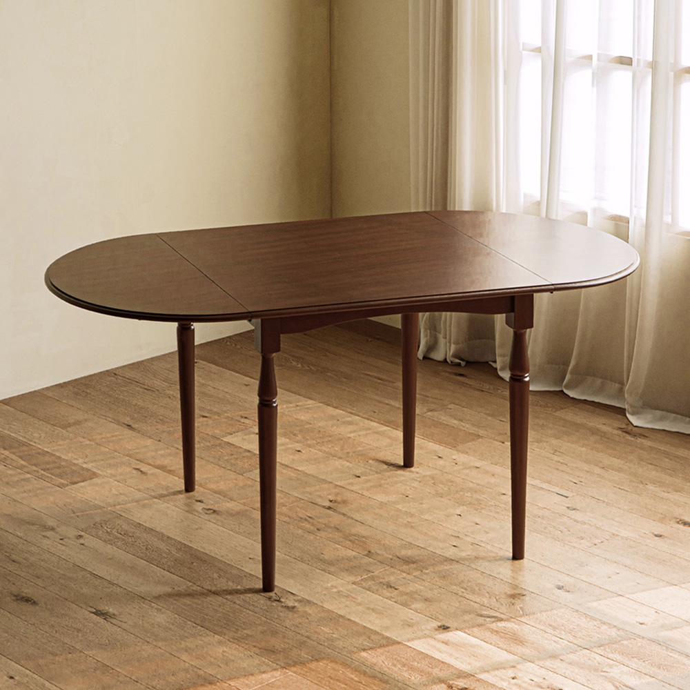 레트로하우스 코케 원목 접이식 확장형 식탁 테이블 1600