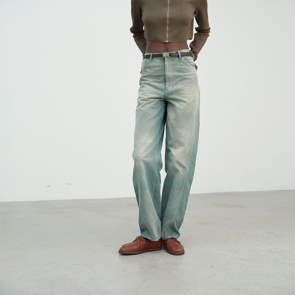 오라리 우먼즈 바지 ORGANIC COTTON DUCK PANTS 25SS 데님 팬츠 - 상세 이미지 3