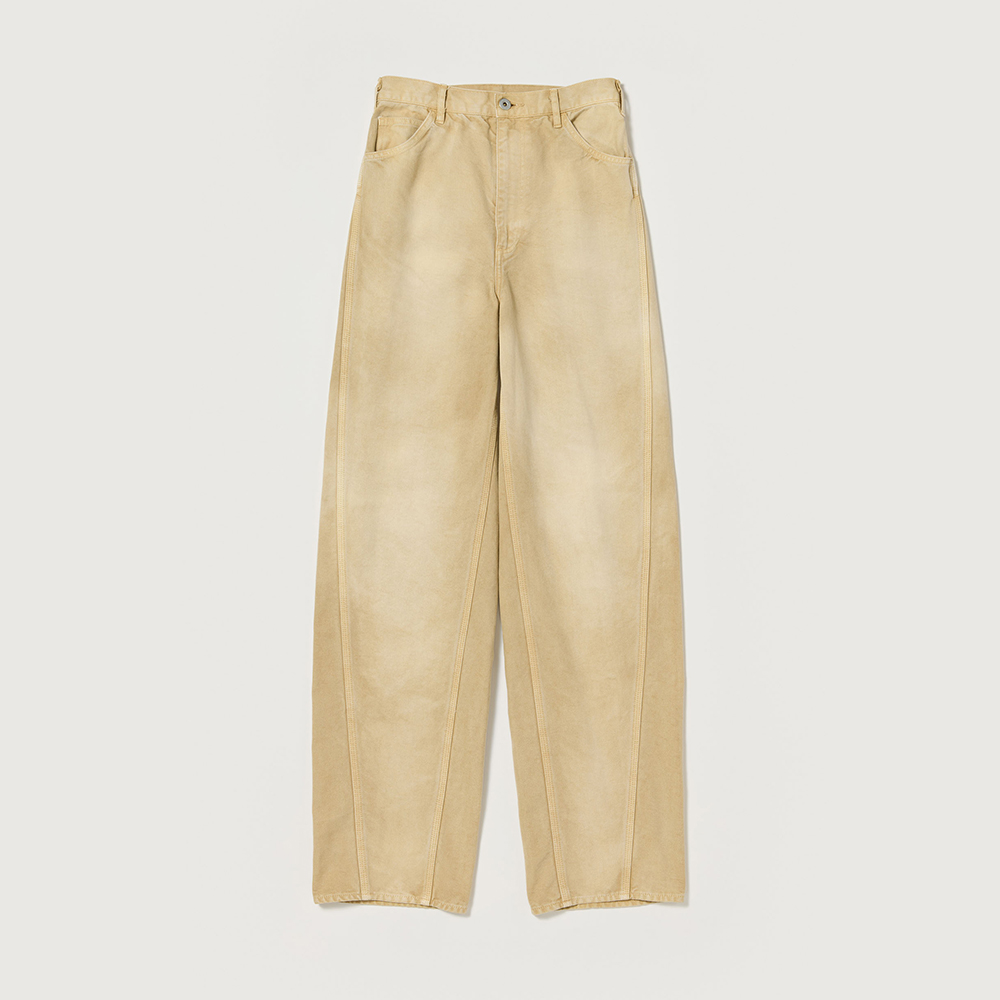 오라리 우먼즈 바지 ORGANIC COTTON DUCK PANTS 25SS 데님 팬츠 - 상세 이미지 4