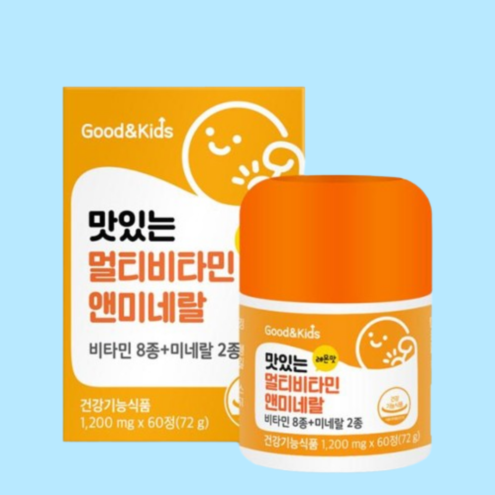 내츄럴플러스 씹어먹는 어린이 멀티비타민 미네랄 키즈 츄어블