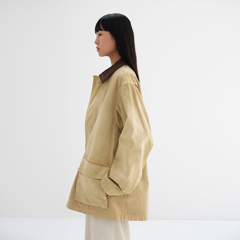 오라리 우먼즈 자켓 ORGANIC COTTON DUCK BLOUSON 25SS 여성 블루종 - 상세 이미지 5