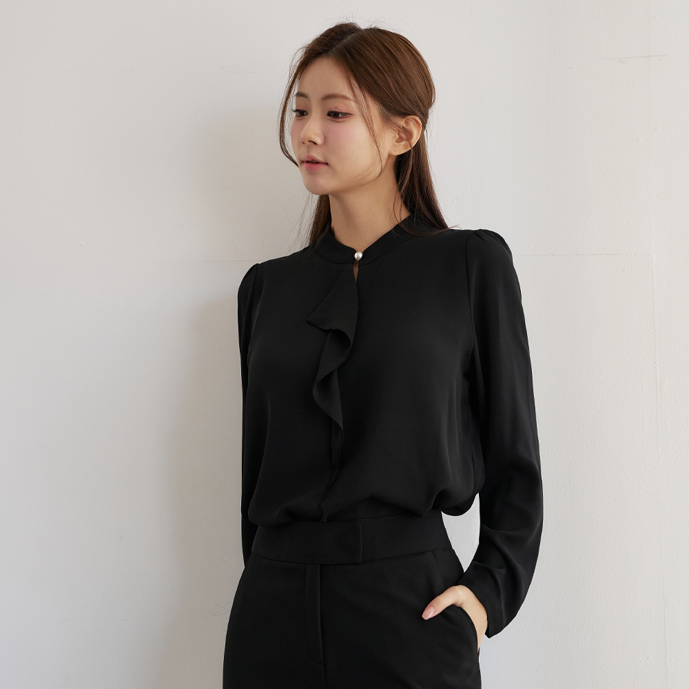 정장이너 하객블라우스 진주프릴 쉬폰블라우스 구매전 체크포인트