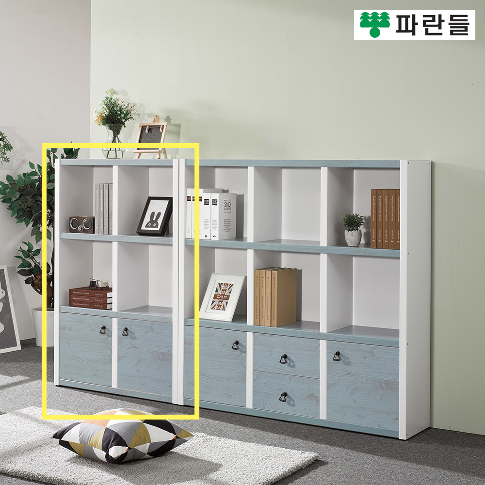 파란들가구 33T 800 도어 3단책장 거실책장 수납장식장 이미지 7