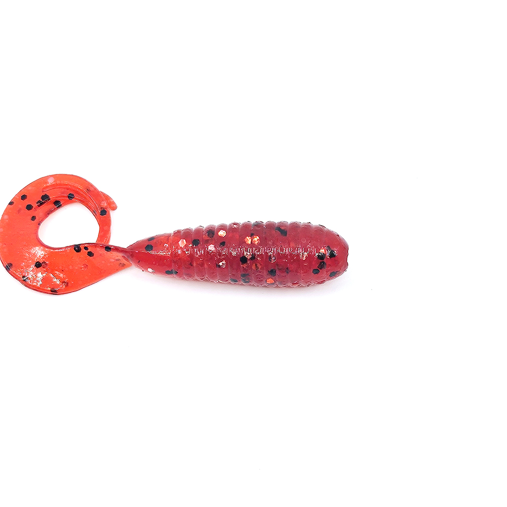 캣츠크로우 트리플그럽 꺽지웜 쏘가리웜 024 체리 씨드 BK, 7.6cm(3인치) - 상세 이미지 3