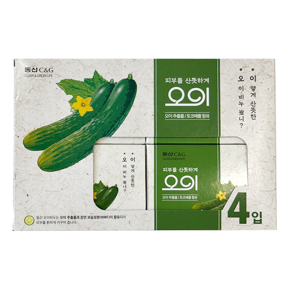 동산 오이비누 미용비누 4입 - 상품 이미지