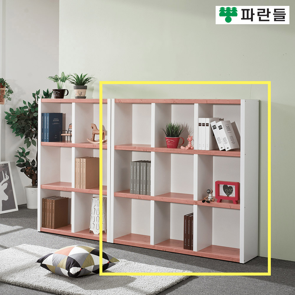 파란들가구 33T 1200 오픈 3단책장 거실책장 수납장식장 이미지 8