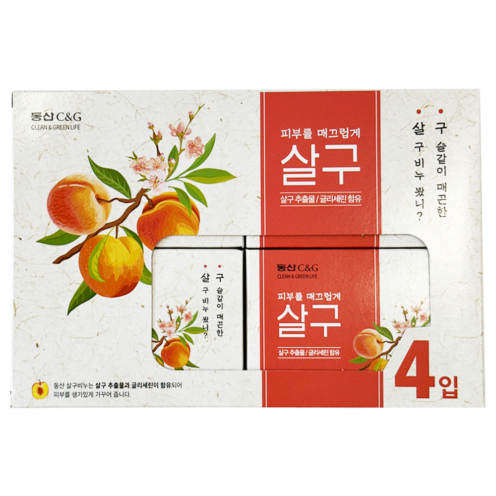 동산 살구비누 미용비누 4입 - 상품 이미지