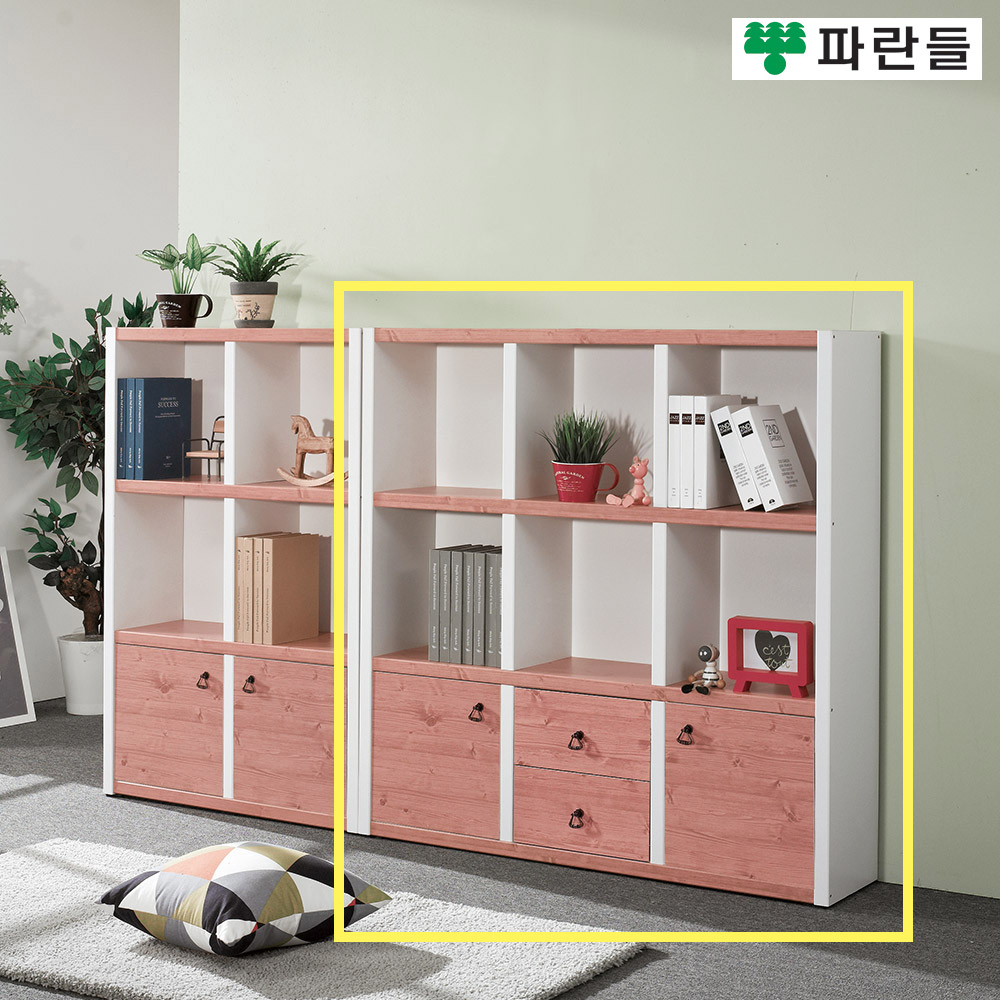 파란들가구 33T 1200 도어 3단책장 거실책장 수납장식장 이미지 8