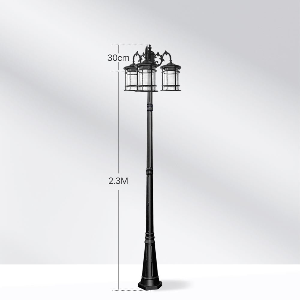 LED 전기가로등 잔디등 공원 아파트 카페 원형 마당 가로등 보안등 외등 기둥 1.4m 이미지 7