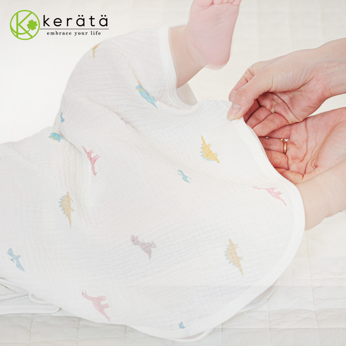 케라타 ibul 여름용 2중거즈 유아동 수면조끼 아동잠옷