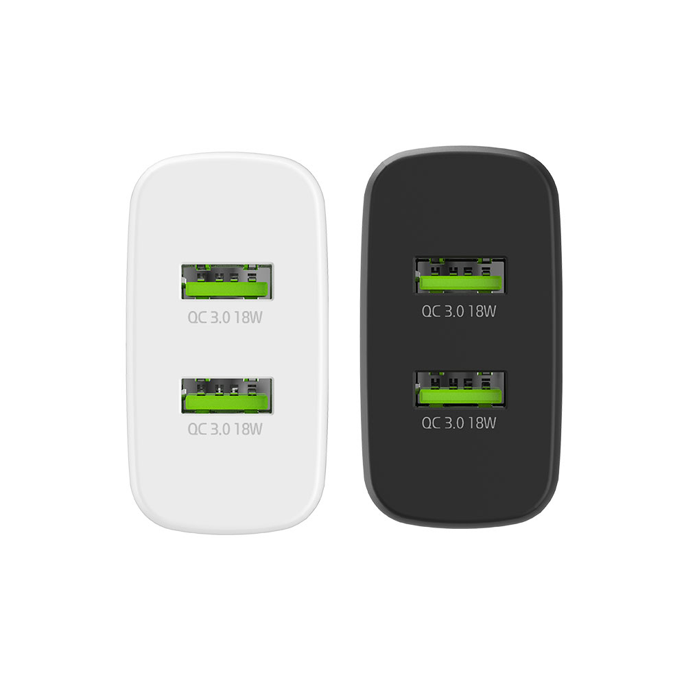 필 Q2S 36W QC3.0 고속충전 2포트 충전기 어댑터 + 케이블 블랙 - 상세 이미지 4