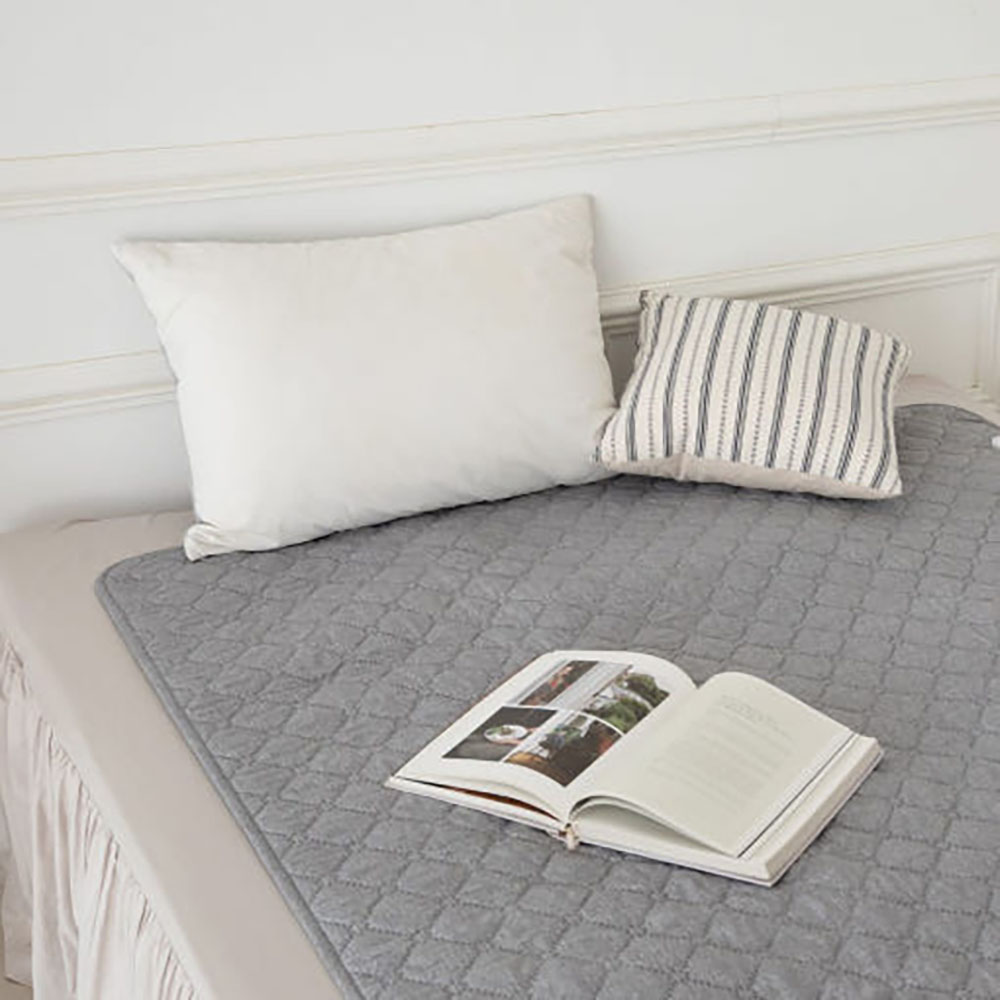 한일의료기 캠핑 전기매트 카본 탄소매트 프리볼트 전기장판 1인용 미니싱글 퀼트그레이