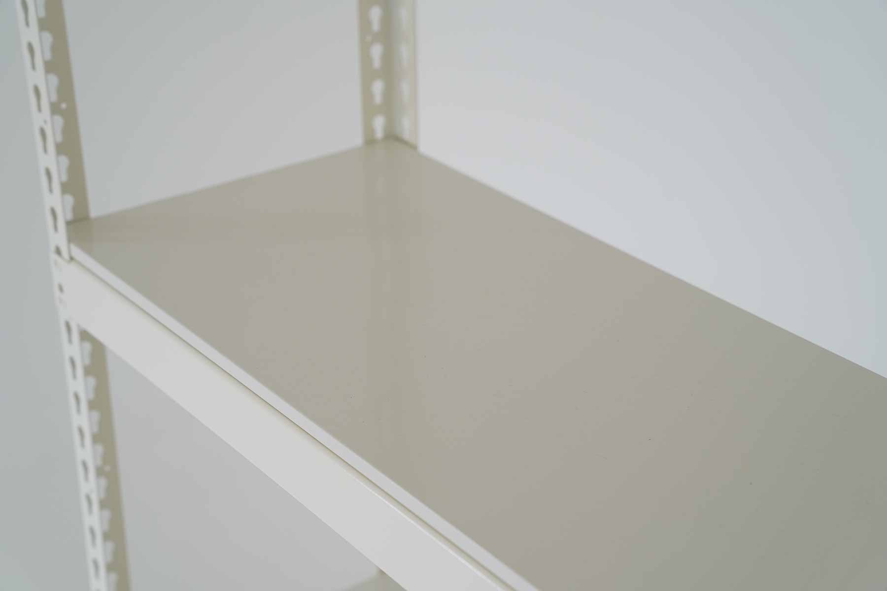 폴던스랙 올스틸 미드센추리 거실 수납장 1000x400x1200mm, 3단, 아이보리 - 상세 이미지 3