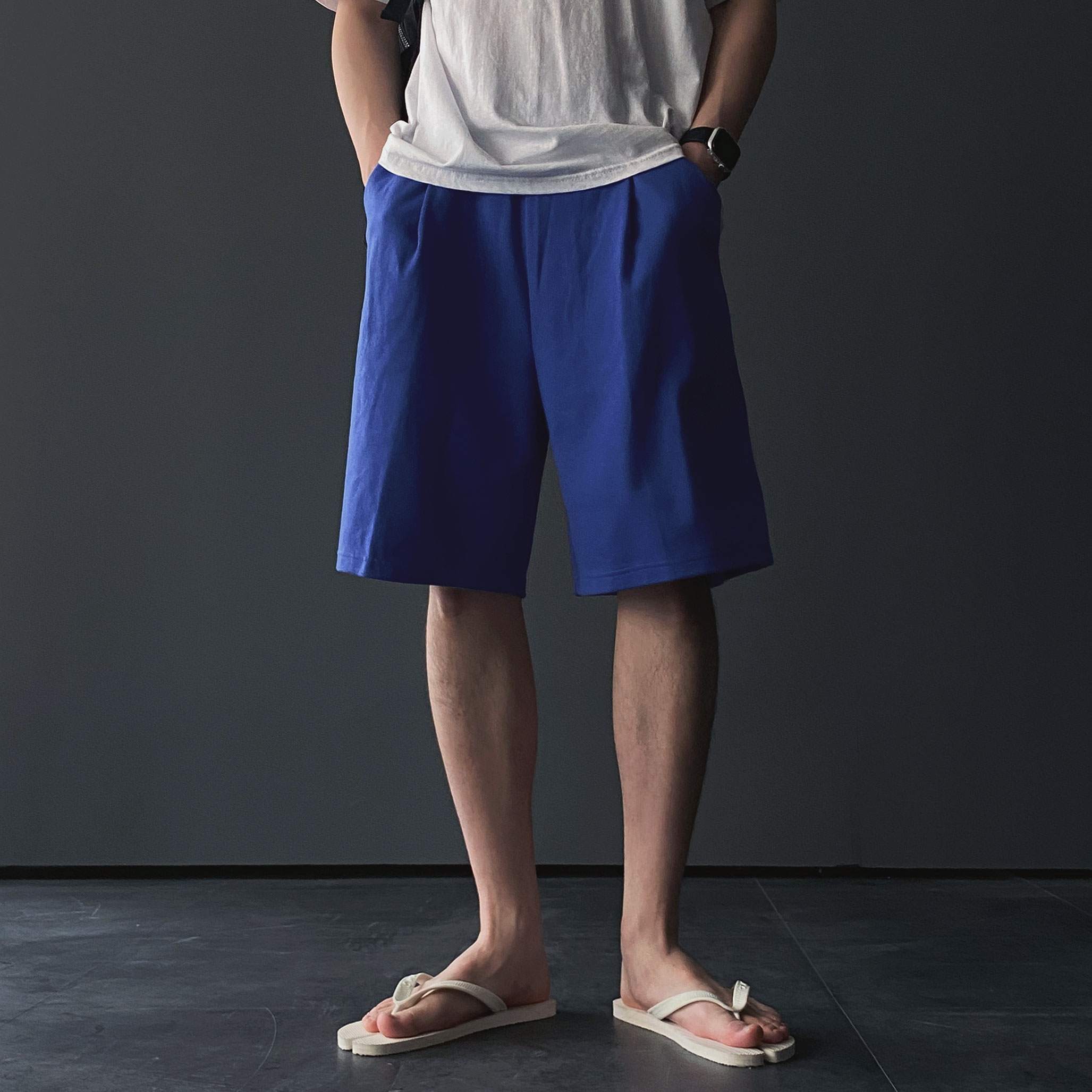 1+1 남자와이드반바지 벌룬팬츠 남자버뮤다팬츠 - 상세 이미지 2