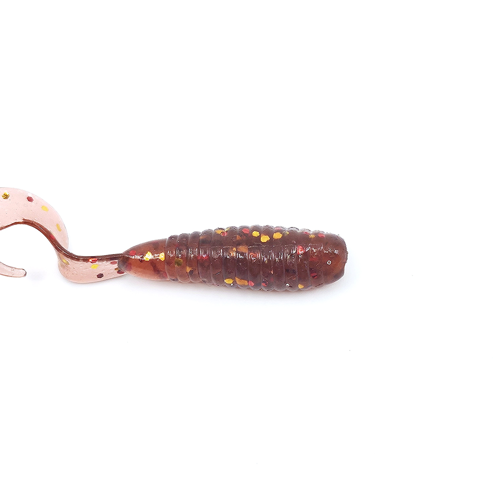 캣츠크로우 트리플그럽 꺽지웜 쏘가리웜 030 모터오일 골드 믹스, 7.6cm(3인치) - 상세 이미지 3