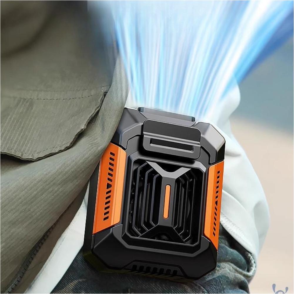 65000mAh 23℃ 냉각 허리선풍기 휴대용 야외 작업 현장 공사장 캠핑 에어컨 허리걸이 - 상품 이미지