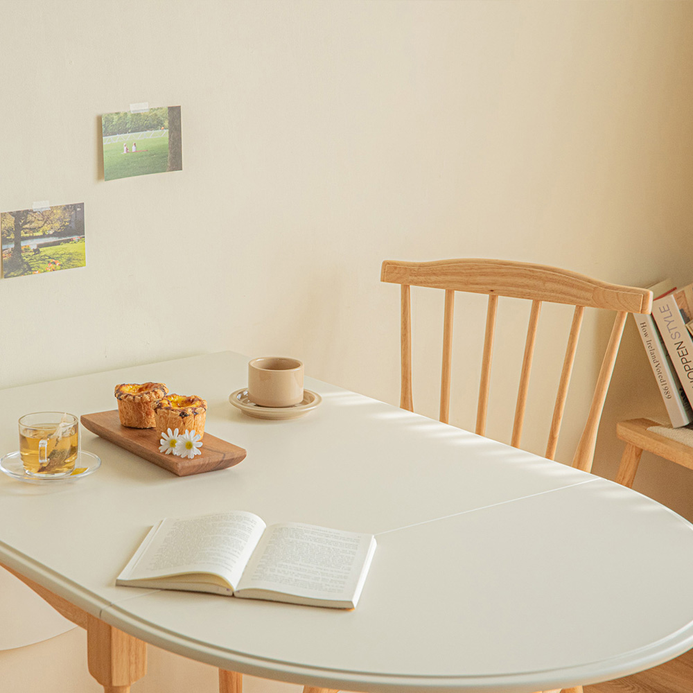 레트로하우스 코케 원목 접이식 확장형 식탁 테이블 1600