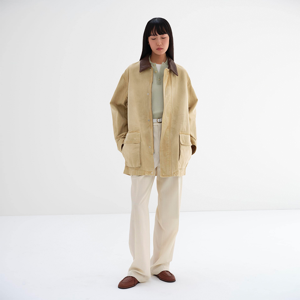 오라리 우먼즈 자켓 ORGANIC COTTON DUCK BLOUSON 25SS 여성 블루종 - 상세 이미지 3