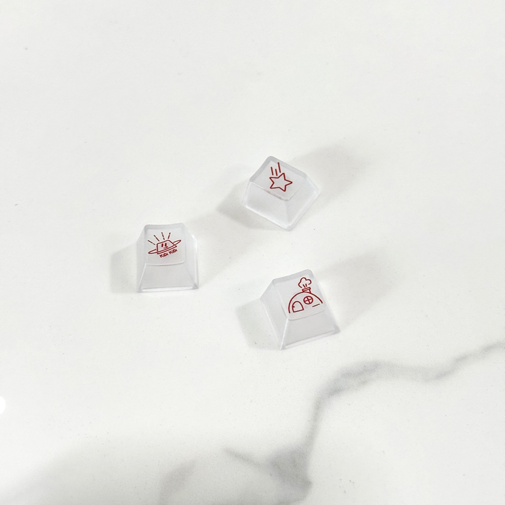 투명키캡 레드 한글 크리스탈 반투명 안개 매트 Cherry 프로파일 키보드키캡 앱코 독거미 - 상세 이미지 3
