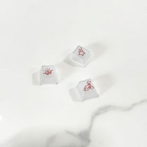 투명키캡 레드 한글 크리스탈 반투명 안개 매트 Cherry 기계식키보드 ... 개봉기 | 실사용 후기 - 상품 이미지 3