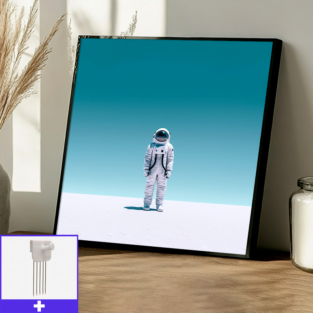 광활한 행성 80cm x 80cm 무광블랙 알루미늄액자 - 메인 이미지