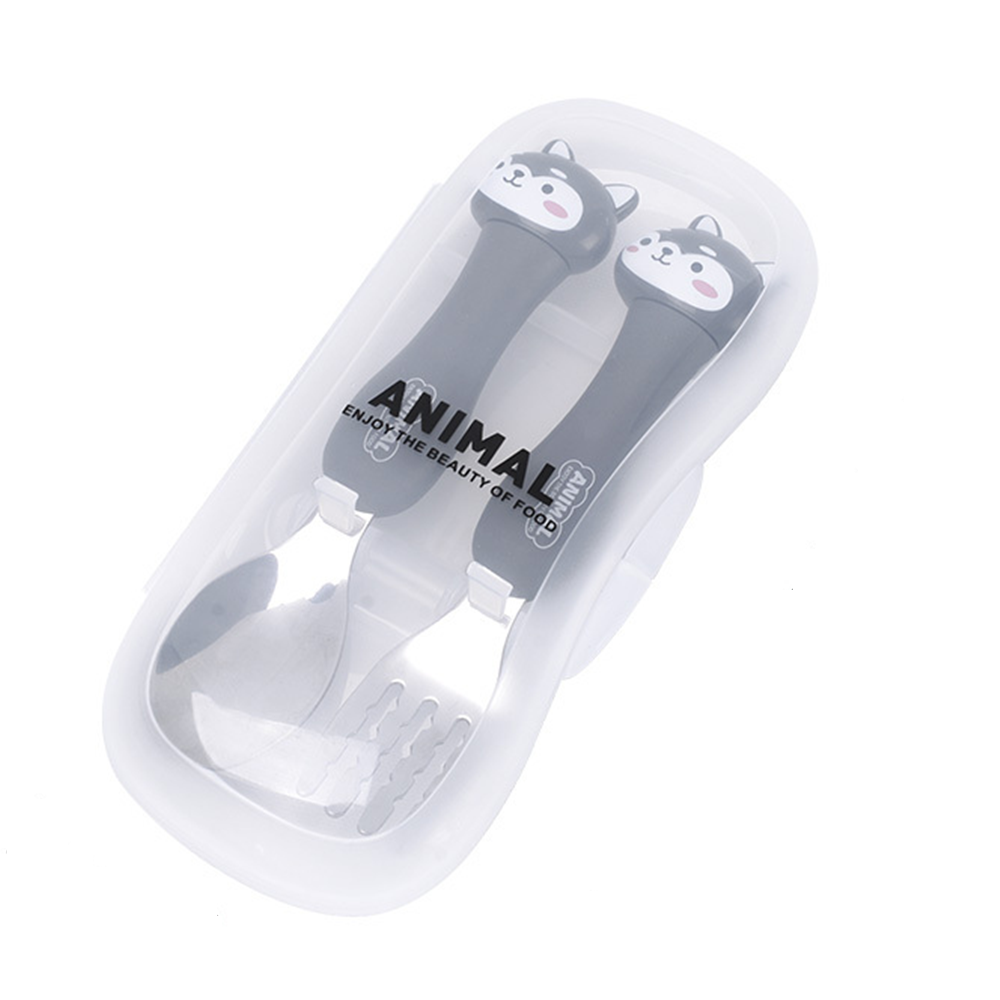 스노우라인 키즈애니멀 스푼포크 세트 어린이 캠핑 수저 세트 - 상세 이미지 2